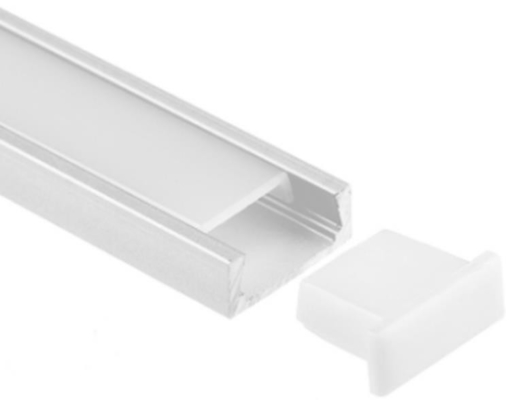 ميلوود قاد خفيفة Aluminium Profile 6063 15.9 x 6mm RoHS
