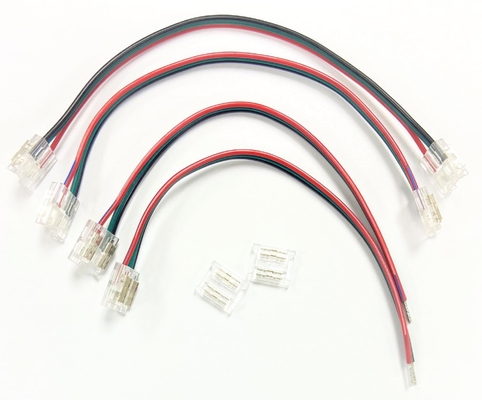 Doul White قاد Strip خفيفة Accessories 3 Pin قاد Connector