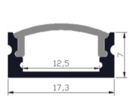 ميلوود قاد خفيفة Aluminium Profile Aviation 6063 17.3x7mm